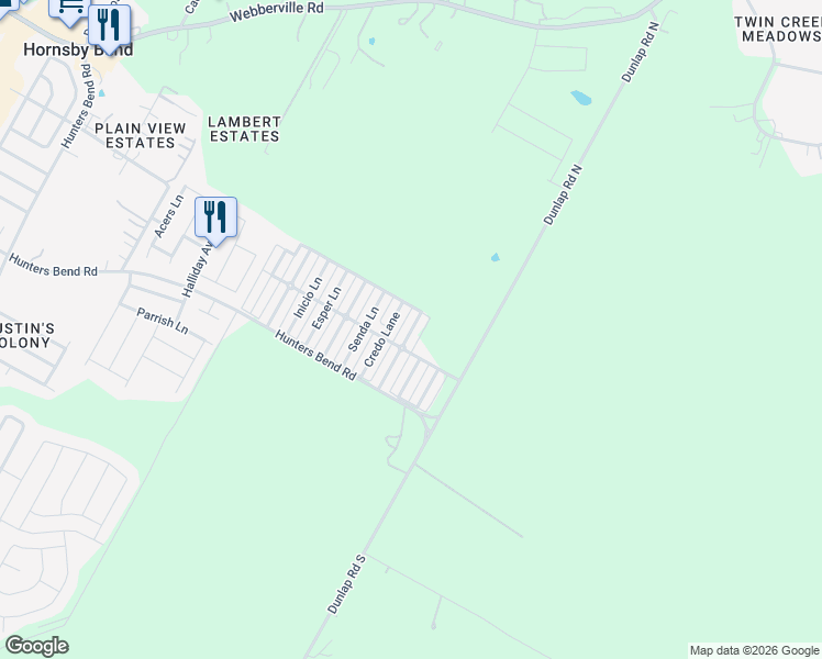 map of restaurants, bars, coffee shops, grocery stores, and more near 4615 Best Way in Austin