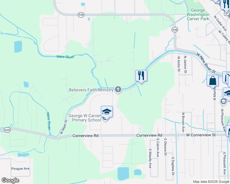 map of restaurants, bars, coffee shops, grocery stores, and more near 39546 Legacy Lake Drive in Gonzales