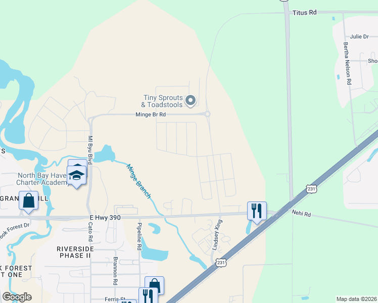 map of restaurants, bars, coffee shops, grocery stores, and more near 4700 Allie Lane in Panama City