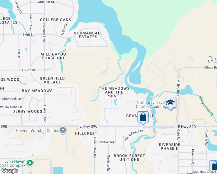 map of restaurants, bars, coffee shops, grocery stores, and more near 308 Marsh Island Dr in Lynn Haven