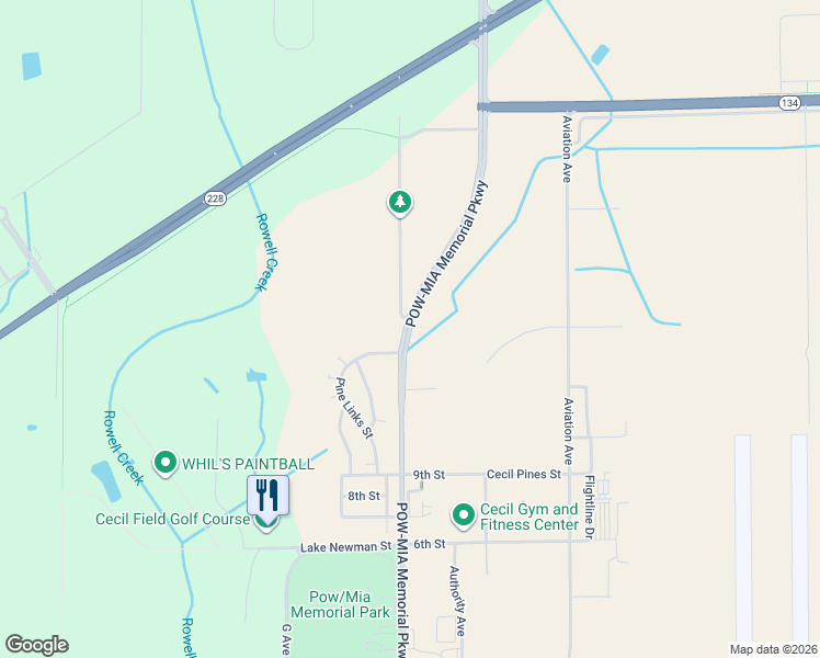 map of restaurants, bars, coffee shops, grocery stores, and more near 6017 New World Avenue in Jacksonville