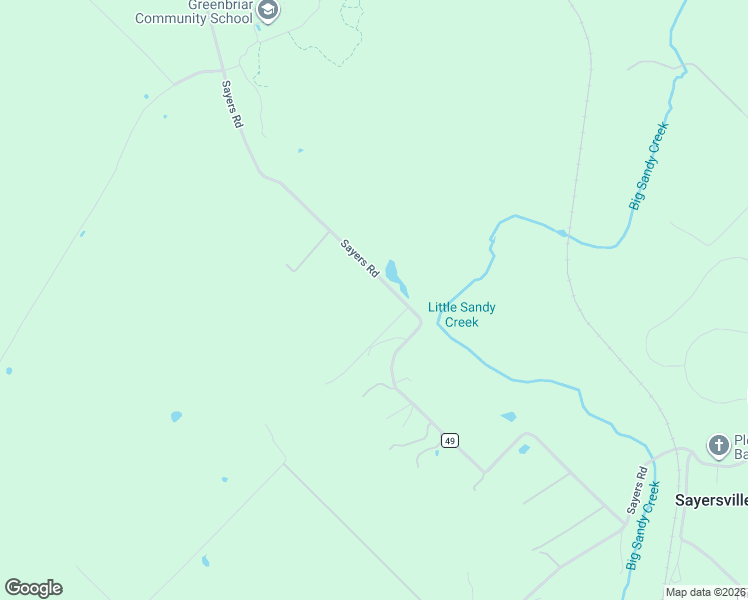 map of restaurants, bars, coffee shops, grocery stores, and more near 1609 Sayers Road in Elgin