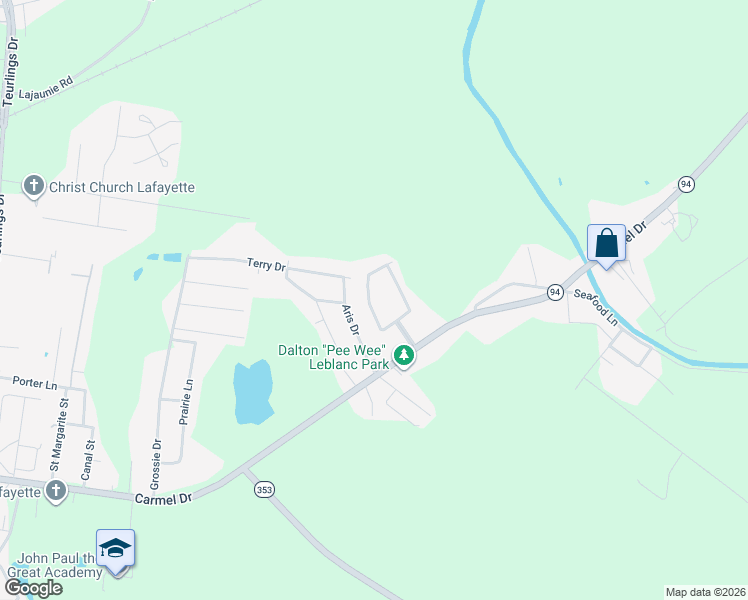 map of restaurants, bars, coffee shops, grocery stores, and more near 217 Laurelwood Drive in Lafayette