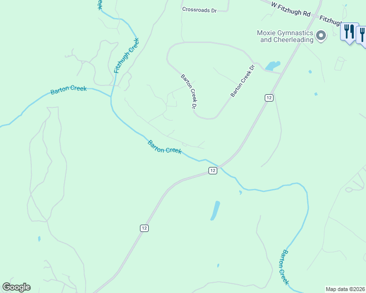 map of restaurants, bars, coffee shops, grocery stores, and more near 340 Barton Ranch Road in Dripping Springs