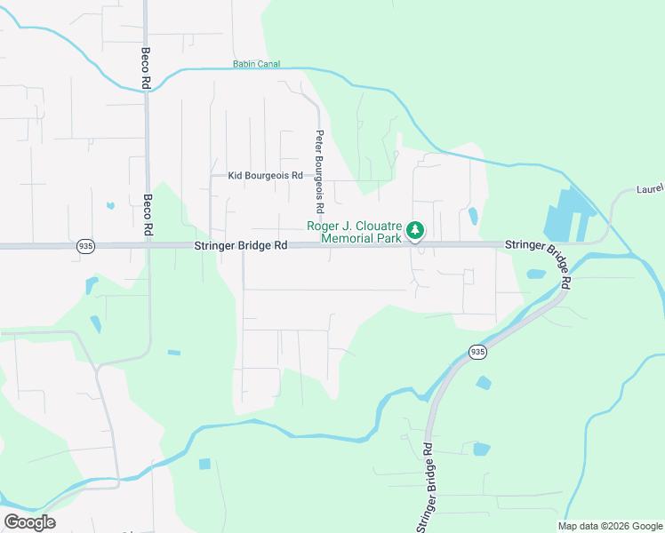 map of restaurants, bars, coffee shops, grocery stores, and more near 45283 Stringer Bridge Road in Saint Amant