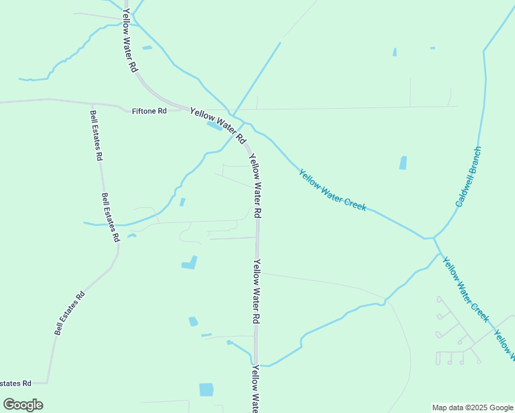 map of restaurants, bars, coffee shops, grocery stores, and more near Yellow Water Rd & Bell Estates Rd in Jacksonville