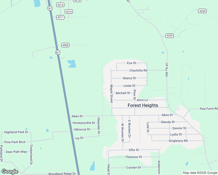 map of restaurants, bars, coffee shops, grocery stores, and more near 8195 Maple Street in Orange