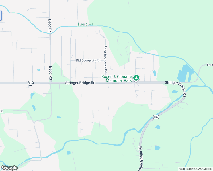 map of restaurants, bars, coffee shops, grocery stores, and more near 45283 Stringer Bridge Road in Saint Amant