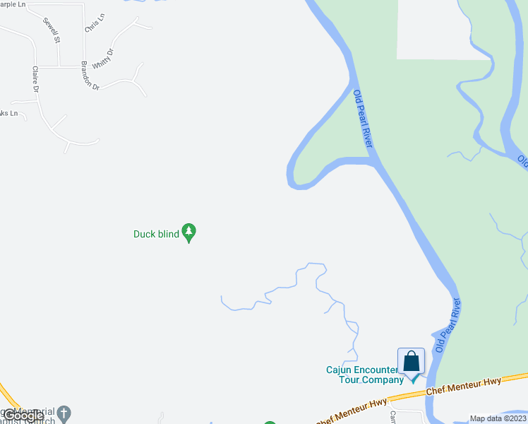 map of restaurants, bars, coffee shops, grocery stores, and more near 1064 Brandon Drive in Slidell