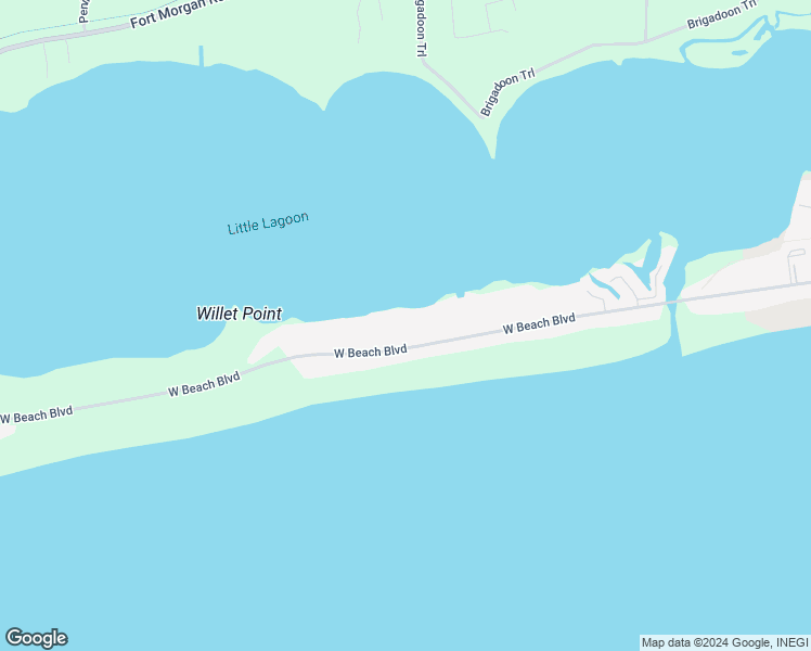 map of restaurants, bars, coffee shops, grocery stores, and more near 1940 West Beach Boulevard in Gulf Shores