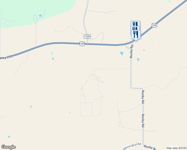 map of restaurants, bars, coffee shops, grocery stores, and more near 546 Lazy Oak Road in Johnson City