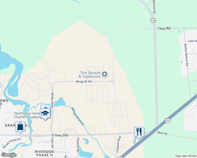 map of restaurants, bars, coffee shops, grocery stores, and more near 4700 Allie Lane in Panama City
