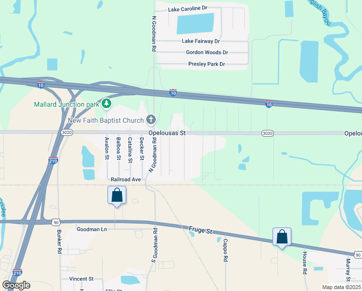 map of restaurants, bars, coffee shops, grocery stores, and more near 319 Carpenter Rd in Lake Charles