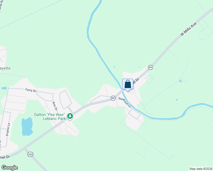 map of restaurants, bars, coffee shops, grocery stores, and more near 111 Leblanc Road in Lafayette