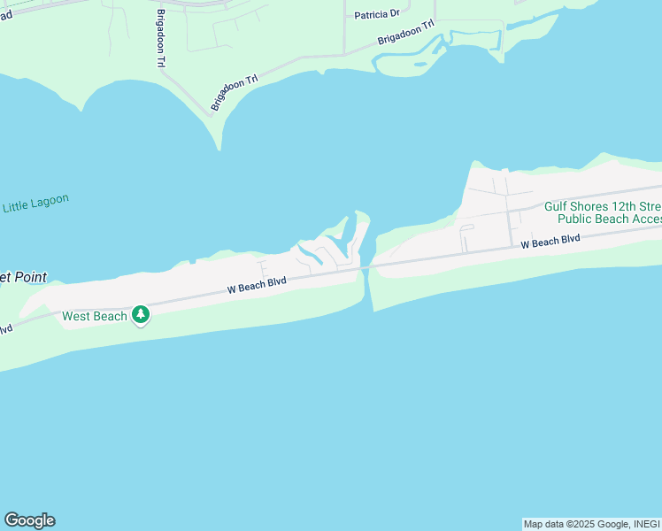 map of restaurants, bars, coffee shops, grocery stores, and more near 101 Sand Dune Drive in Gulf Shores