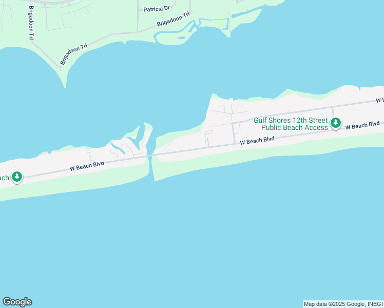 map of restaurants, bars, coffee shops, grocery stores, and more near 1587 West Beach Boulevard in Gulf Shores