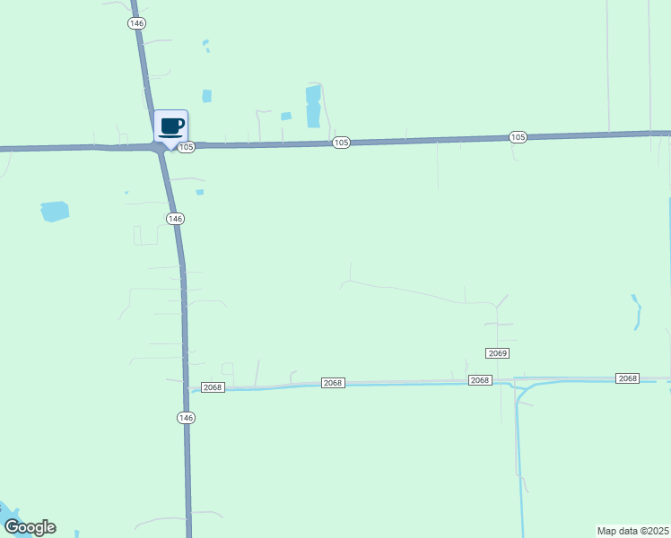 map of restaurants, bars, coffee shops, grocery stores, and more near 653 County Road 2069 in Liberty