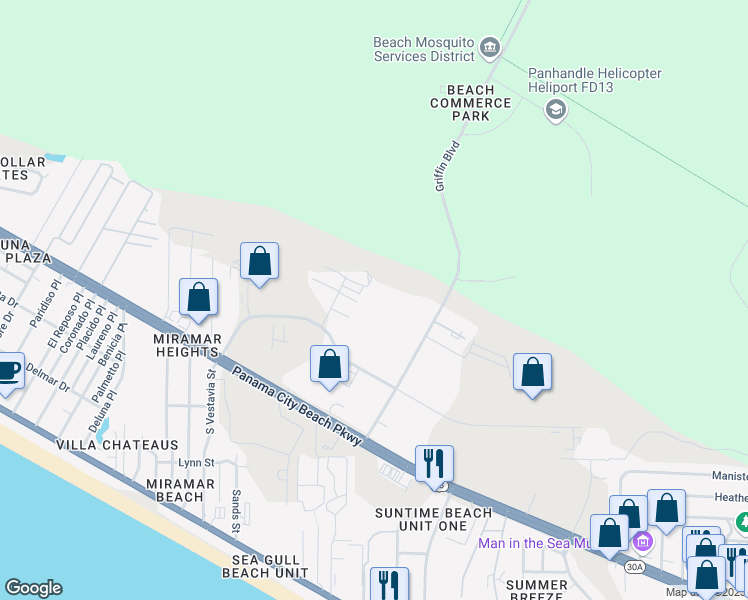 map of restaurants, bars, coffee shops, grocery stores, and more near 10343 East County Highway 30A in Seacrest