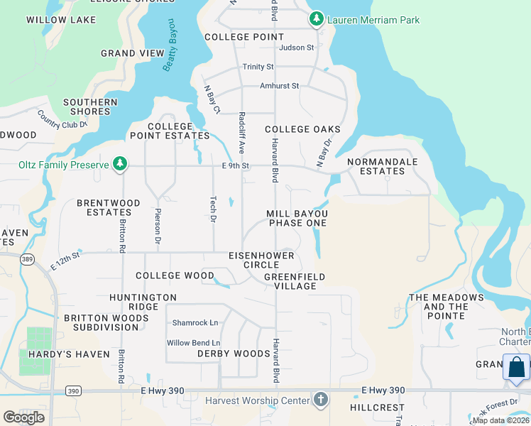 map of restaurants, bars, coffee shops, grocery stores, and more near 1024 Harvard Blvd in Lynn Haven