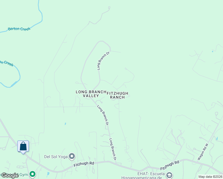 map of restaurants, bars, coffee shops, grocery stores, and more near 10908 Long Branch Drive in Austin