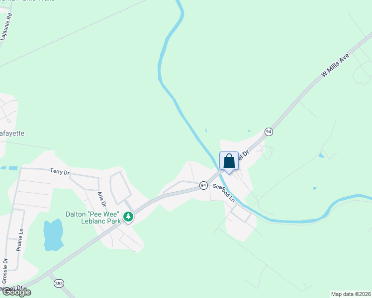 map of restaurants, bars, coffee shops, grocery stores, and more near 111 Leblanc Road in Lafayette