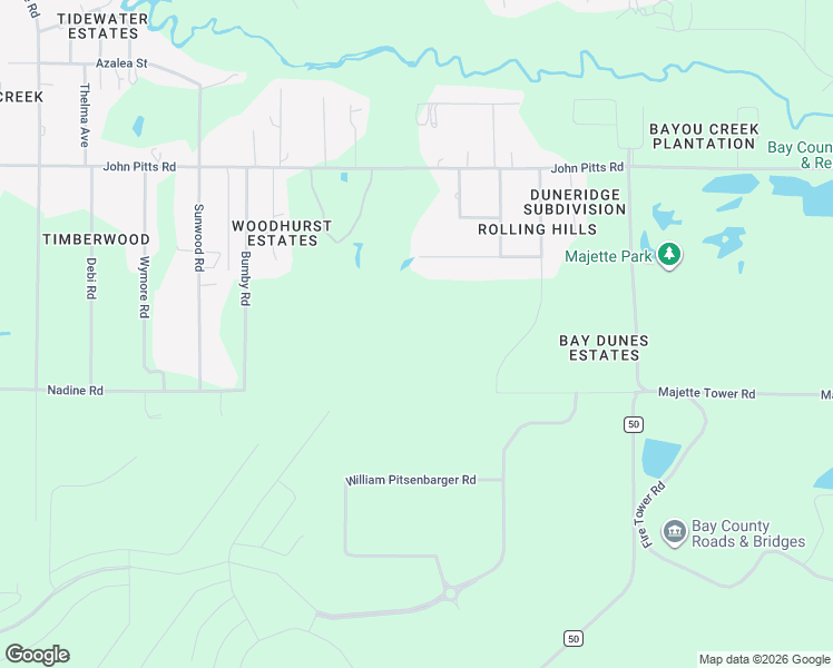 map of restaurants, bars, coffee shops, grocery stores, and more near 7124 Everest Street in Panama City