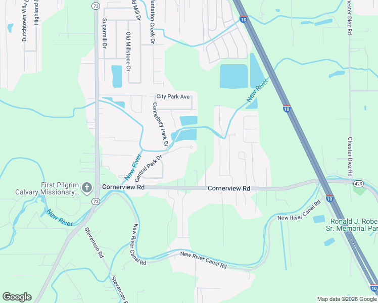 map of restaurants, bars, coffee shops, grocery stores, and more near 12192 Central Park Dr in Geismar