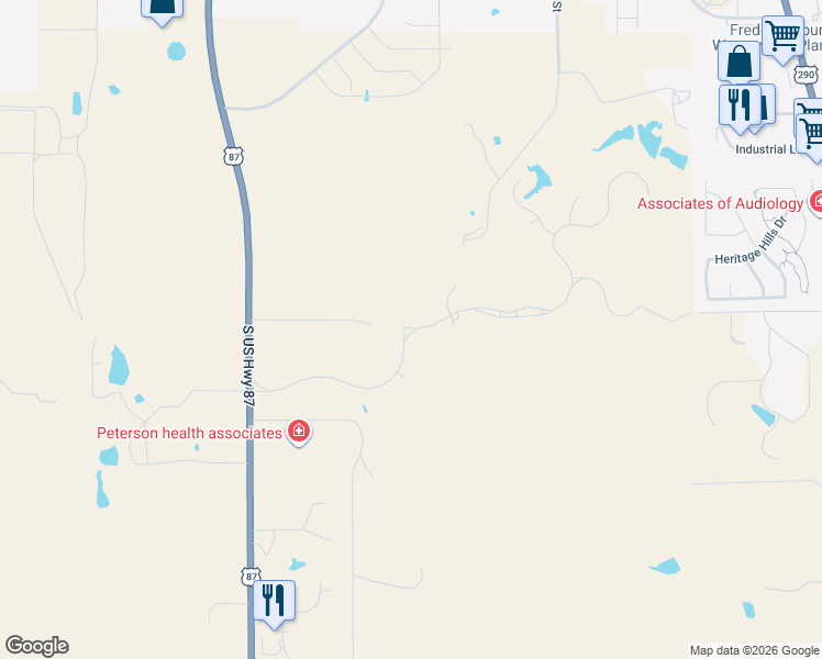 map of restaurants, bars, coffee shops, grocery stores, and more near 283 Equestrian Drive in Fredericksburg