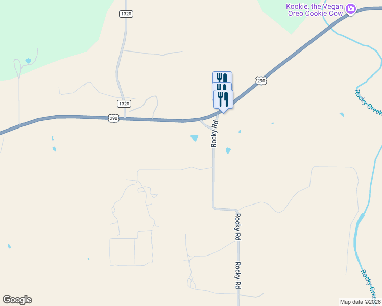 map of restaurants, bars, coffee shops, grocery stores, and more near in Hye