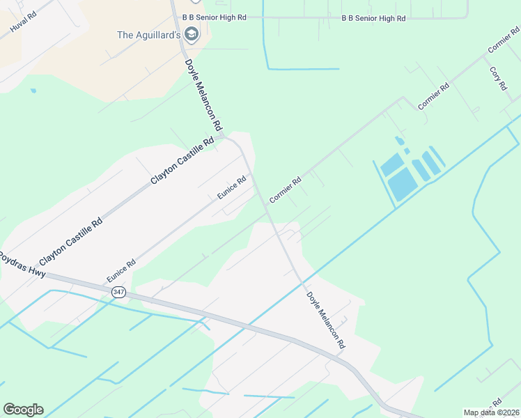 map of restaurants, bars, coffee shops, grocery stores, and more near 2654 Doyle Melancon Road in Breaux Bridge