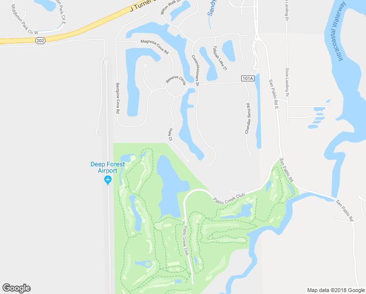 map of restaurants, bars, coffee shops, grocery stores, and more near 5369 Hala Court in Jacksonville