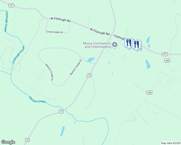 map of restaurants, bars, coffee shops, grocery stores, and more near 31603 Ranch Road 12 in Dripping Springs