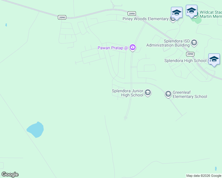 map of restaurants, bars, coffee shops, grocery stores, and more near 13770 Kit Run in Splendora