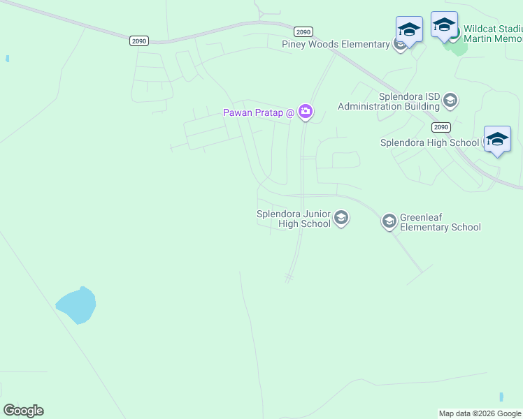 map of restaurants, bars, coffee shops, grocery stores, and more near 13770 Kit Run in Splendora