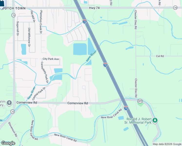 map of restaurants, bars, coffee shops, grocery stores, and more near 37424 Cypress Trace Ave in Geismar
