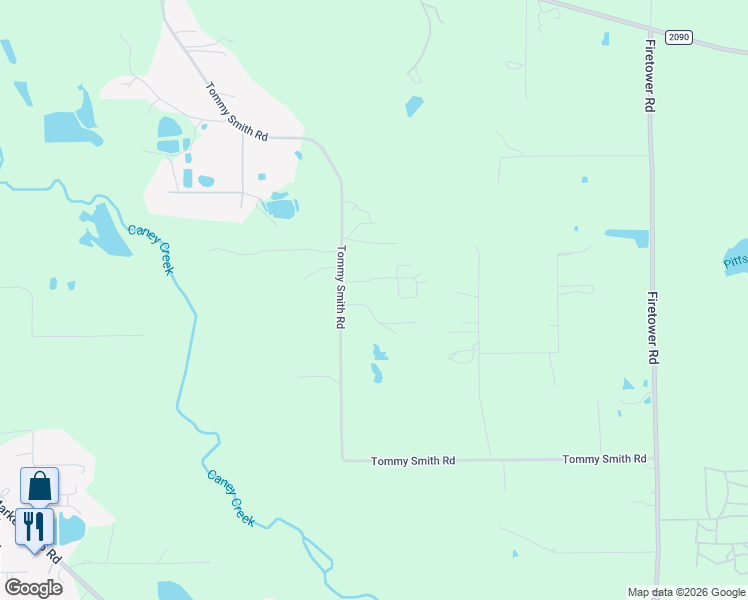 map of restaurants, bars, coffee shops, grocery stores, and more near 18685 Live Oak Drive in Conroe