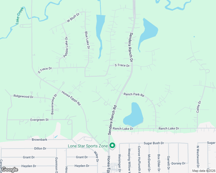 map of restaurants, bars, coffee shops, grocery stores, and more near 6603 Ranch Park Road in Magnolia