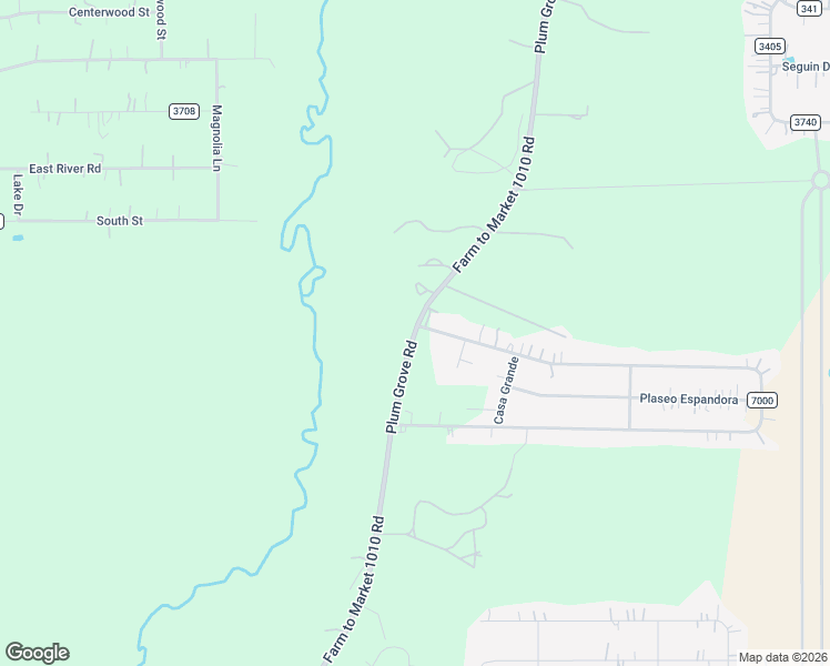 map of restaurants, bars, coffee shops, grocery stores, and more near Farm to Market 1010 Road in Splendora