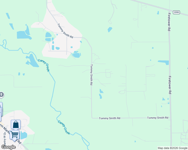 map of restaurants, bars, coffee shops, grocery stores, and more near 18685 Live Oak Drive in Conroe