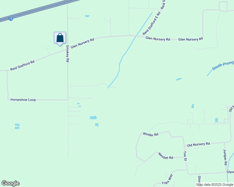 map of restaurants, bars, coffee shops, grocery stores, and more near 8670 Gin Henry Lane in Glen Saint Mary