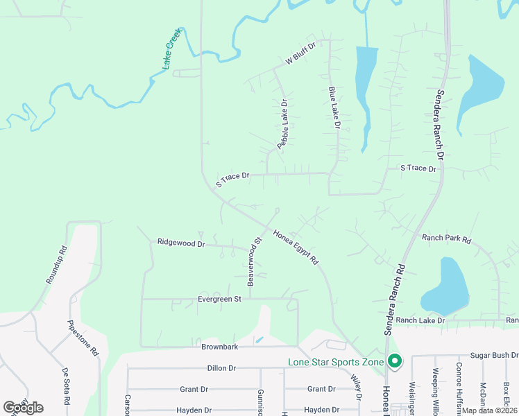 map of restaurants, bars, coffee shops, grocery stores, and more near 6819 South Trace Drive in Magnolia