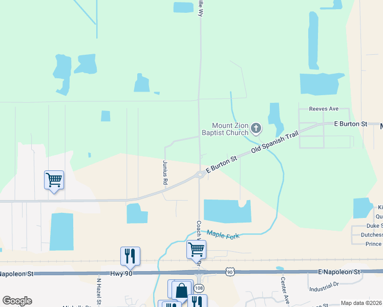 map of restaurants, bars, coffee shops, grocery stores, and more near 817 Reynaud Rd in Sulphur