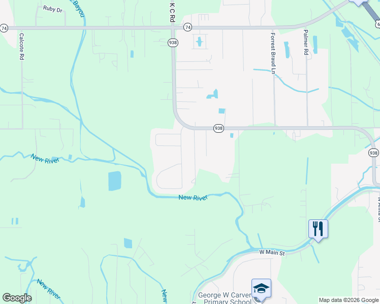 map of restaurants, bars, coffee shops, grocery stores, and more near 12203 Peno Lane in Gonzales