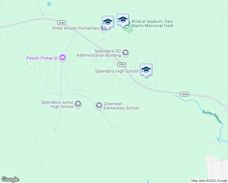 map of restaurants, bars, coffee shops, grocery stores, and more near in Splendora