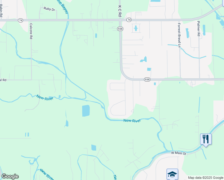 map of restaurants, bars, coffee shops, grocery stores, and more near Superior Wood Avenue in Gonzales