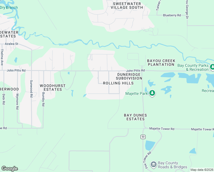 map of restaurants, bars, coffee shops, grocery stores, and more near 5339 Rushmore Drive in Panama City