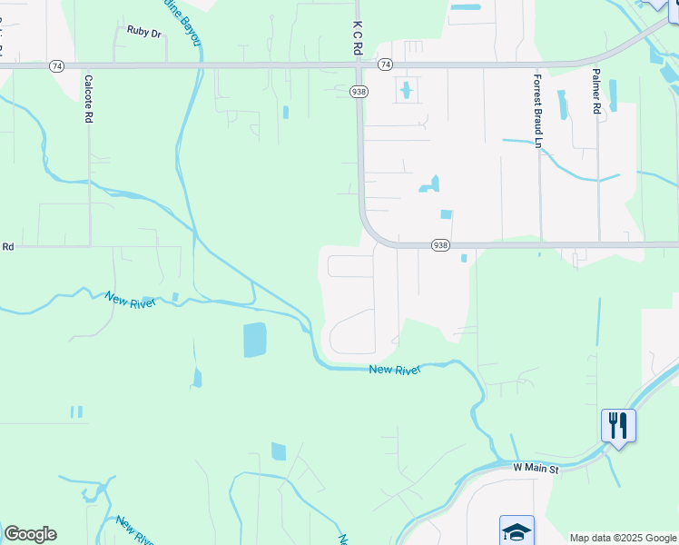 map of restaurants, bars, coffee shops, grocery stores, and more near 39174 Superior Wood Avenue in Gonzales