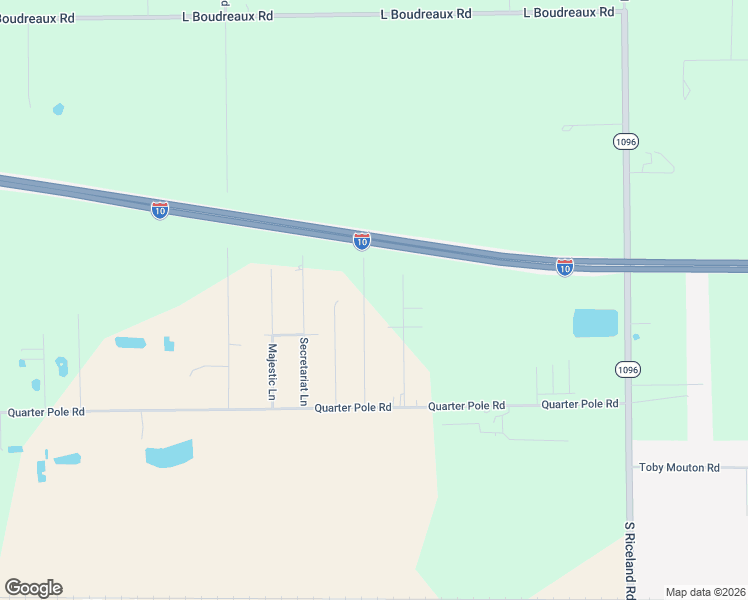 map of restaurants, bars, coffee shops, grocery stores, and more near 2137 Quarter Pole Road in Rayne