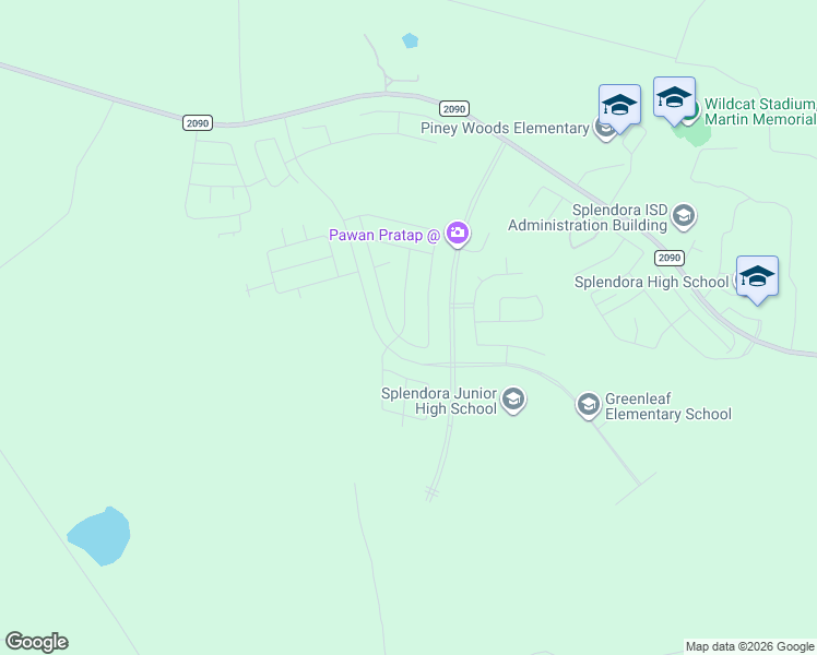 map of restaurants, bars, coffee shops, grocery stores, and more near 13934 Diamondback Drive in Splendora