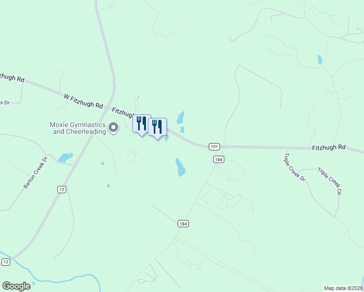 map of restaurants, bars, coffee shops, grocery stores, and more near 16413 Fitzhugh Road in Dripping Springs